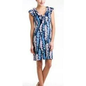 Lilly Pulitzer Clare floral silk jersey dress Size XS